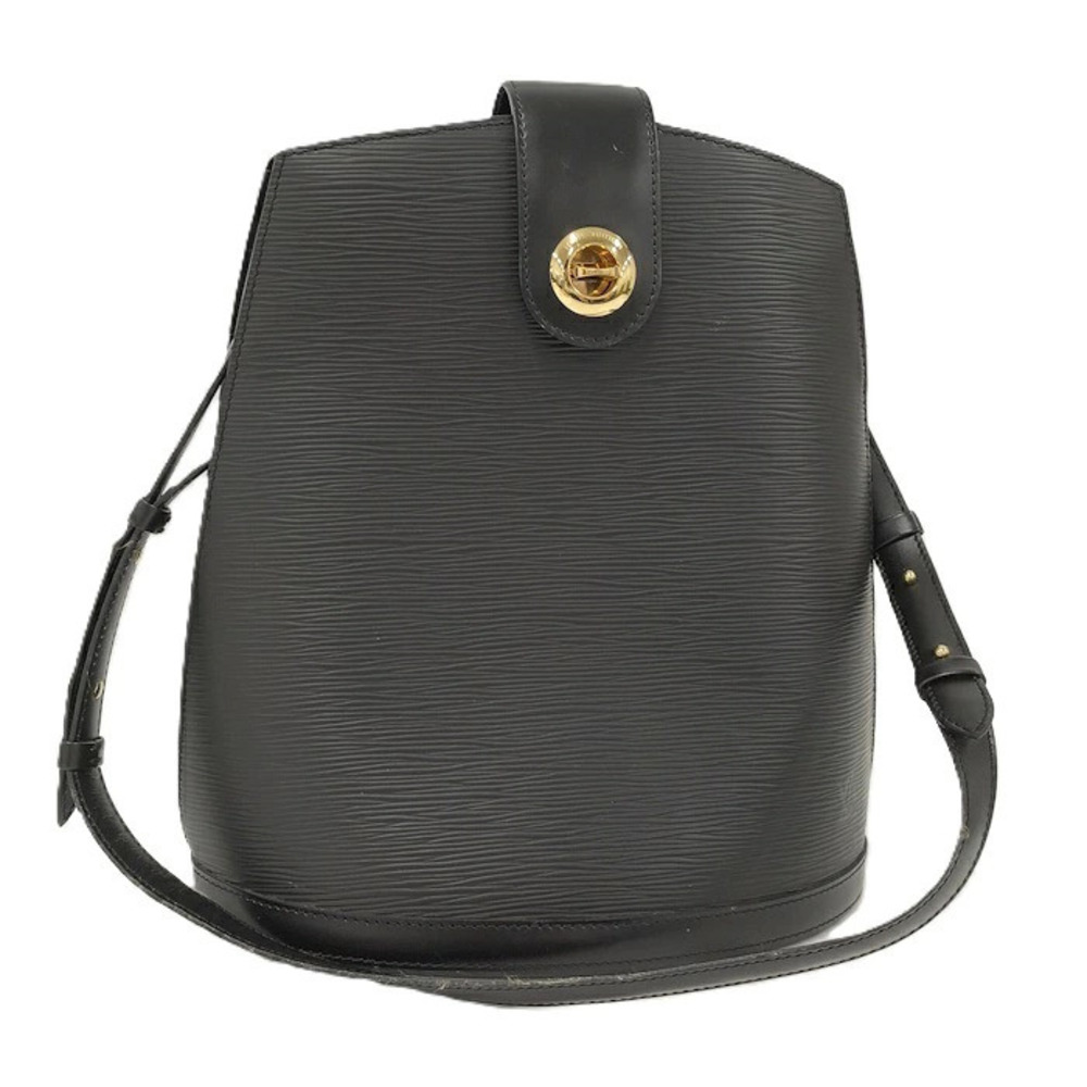 Louis Vuitton Cluny Epi Shoulder Bag Noir Black